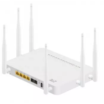 Абонентский терминал ZTE ONT GPON, 4 порта 10/100/1000Base-T, 2 порта POTS, 2,4/5ghz WiFi, USB